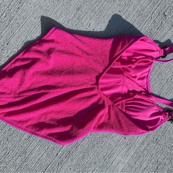 Shade & Shore  Pink Textured Swimsuit NWT - Picture 5 of 7